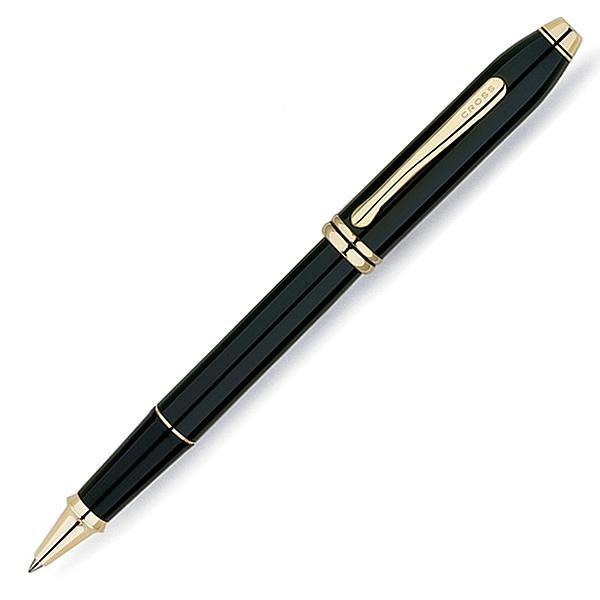 Cross Townsend Rollerball Pen, Black Lacquer & Gold