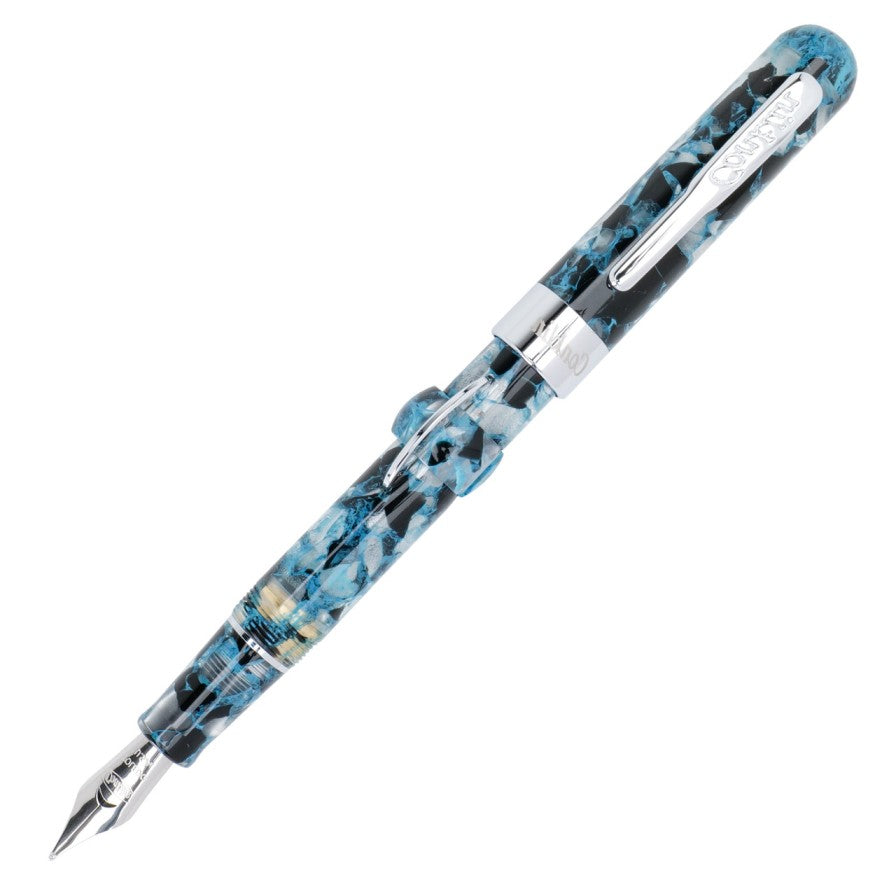 Conklin Mark Twain Crescent Filler Fountain Pen, Blue Array