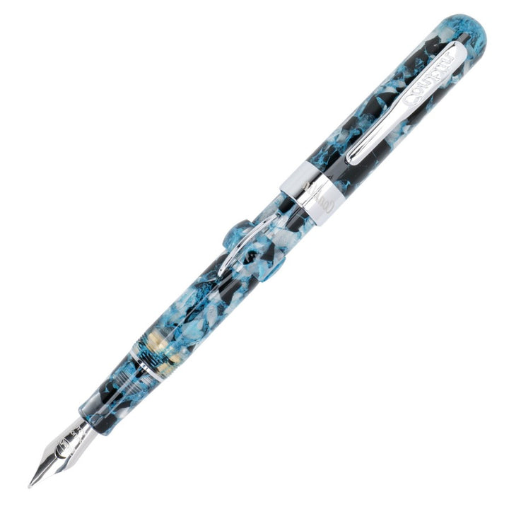 Conklin Mark Twain Crescent Filler Fountain Pen, Blue Array