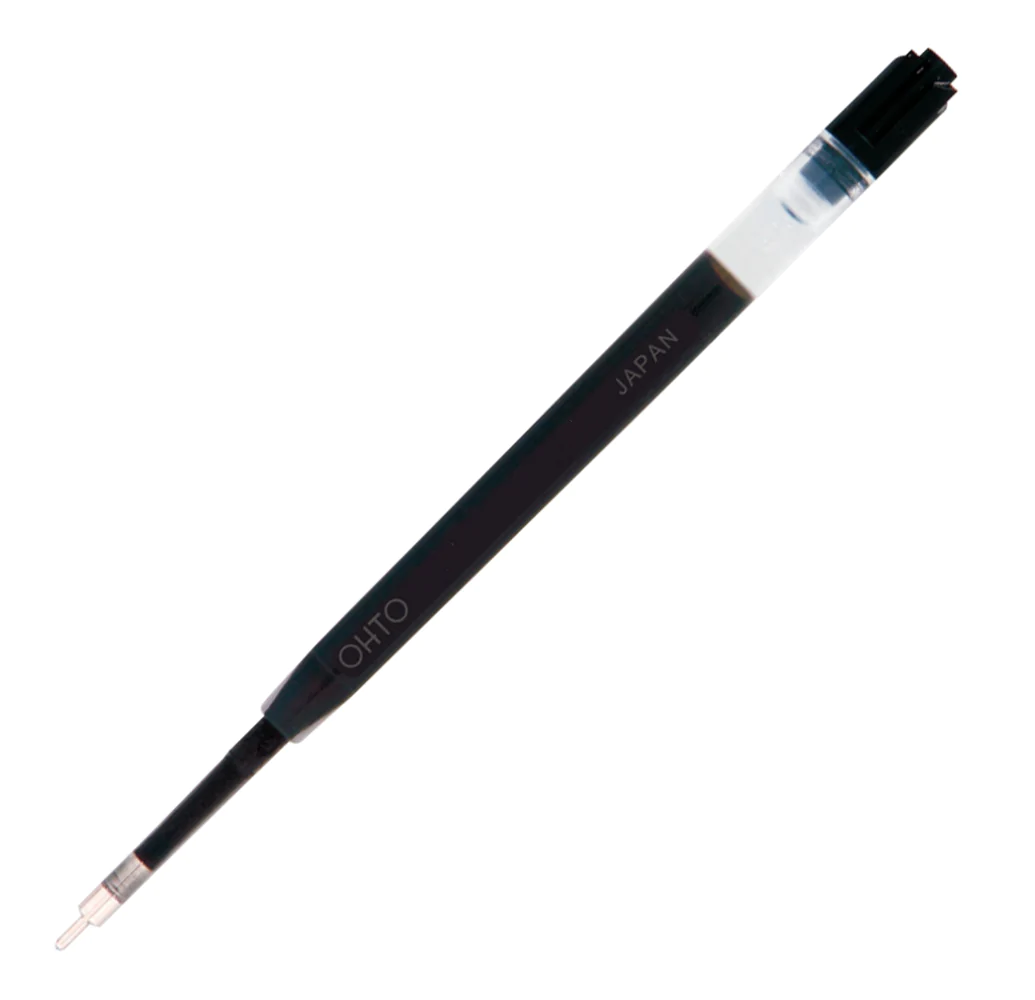 Ohto Flash Dry GS01 Parker Style Ballpoint Pen Refill, Needlepoint .5mm, Black Ink