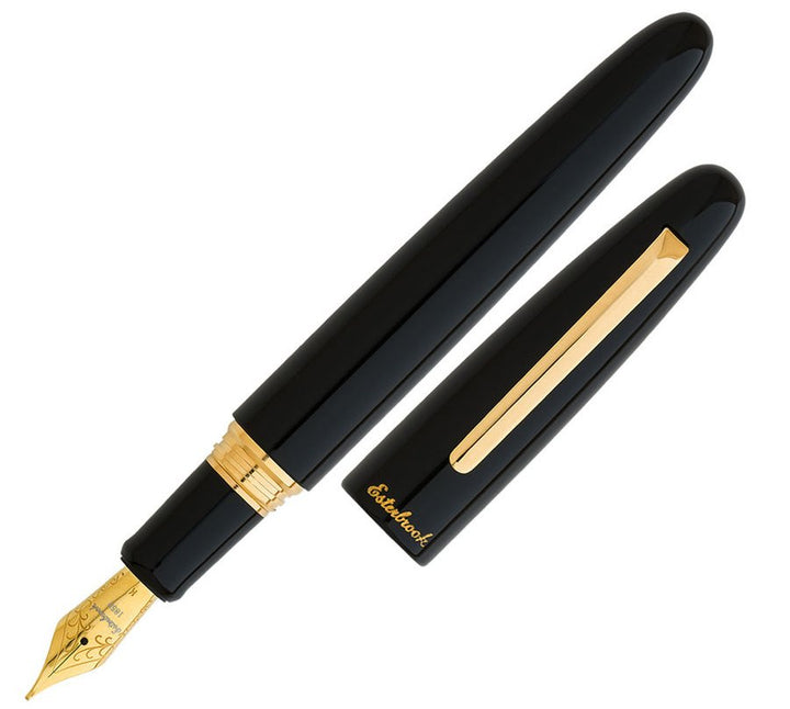 Esterbrook Estie Standard Fountain Pen, Ebony, Gold Trim