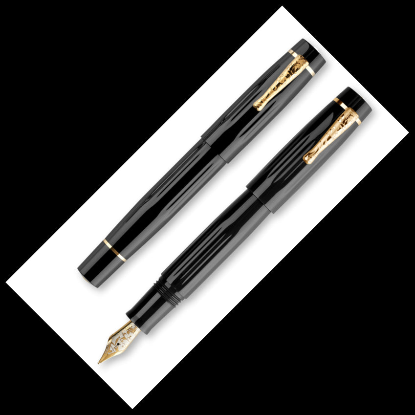 Delta Bio+16 Special Edition Fountain Pen, Black