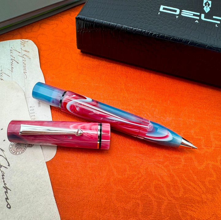 Delta Spaccanapoli Rollerball Pen, Ruffo Pink Swirl