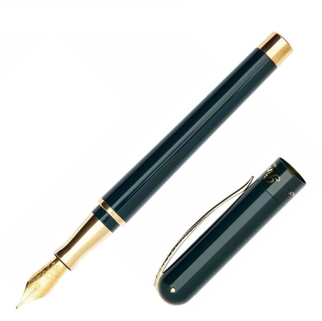 Pineider Avatar Anniversary Collection Fountain Pen, Black & Yellow Gold