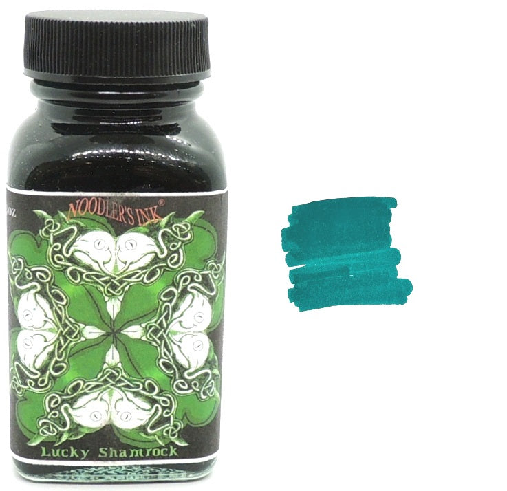 Noodlers Limited Edition Fountain Pen Ink Bottle, Lucky Shamrock