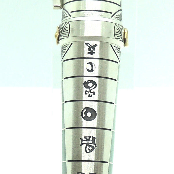 Montegrappa Limited Edition Alchemist Sterling Silver Fountain Pen, Aqua