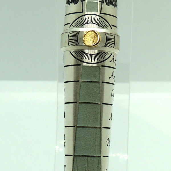 Montegrappa Limited Edition Alchemist Sterling Silver Fountain Pen, Aqua