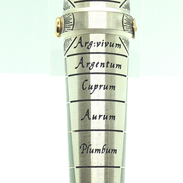 Montegrappa Limited Edition Alchemist Sterling Silver Fountain Pen, Aqua