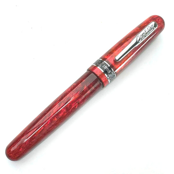 Conklin Misto Exclusive Jonathan Brooks Resin Fountain Pen, Red Valor