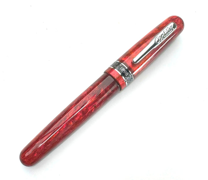 Conklin Misto Exclusive Jonathan Brooks Resin Fountain Pen, Red Valor