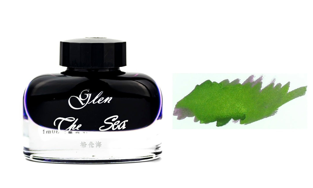 Ostrich Sheening Fountain Pen Ink Bottle, 30ml, Glen The Sea