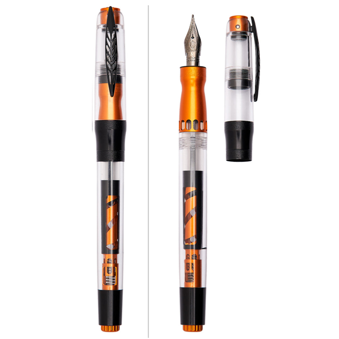 Pineider Mystery Filler Demo Fountain Pen, Orange & Black