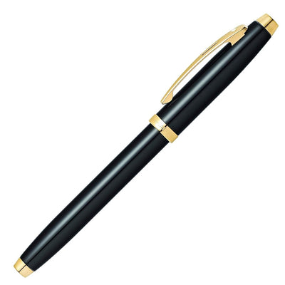 Sheaffer 100 Fountain Pen, Black Lacquer & Gold