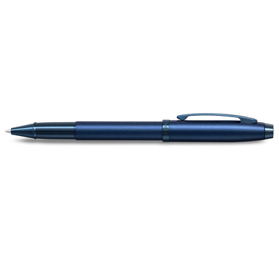 Sheaffer 100 Rollerball Pen, Satin Blue w/ Blue PVD Trim