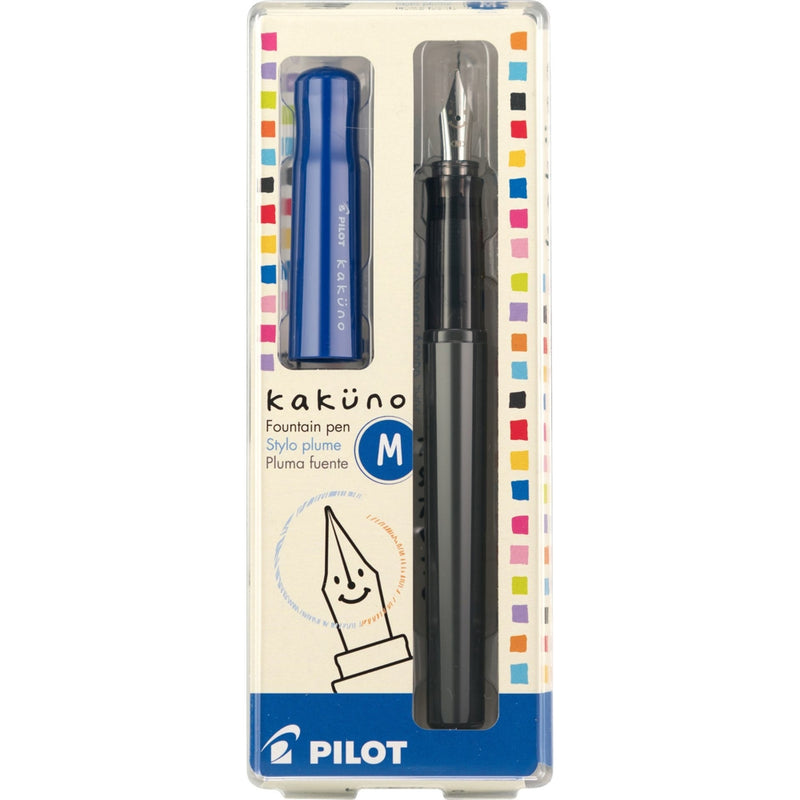 Pilot Kakuno Fountain Pen, Grey & Blue