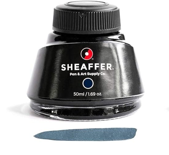 Sheaffer Fountain Pen Ink Bottle, Blue/Black