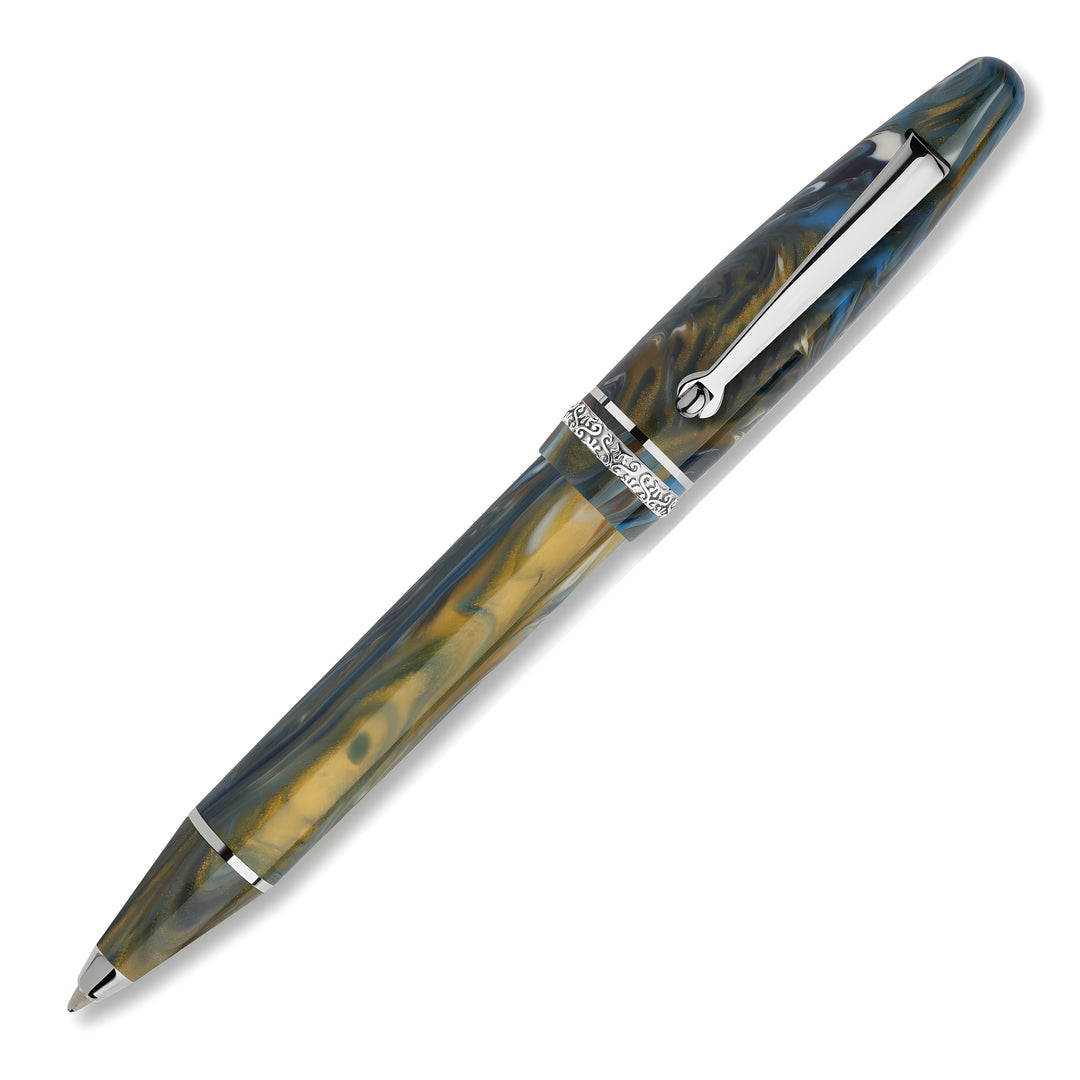 Maiora Ultra Ogiva Golden Age Ballpoint Pen, Wind & Palladium