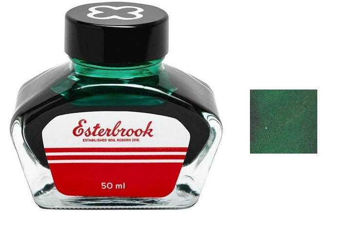 Esterbrook Fountain Pen Ink Bottle, 50ml, Evergreen