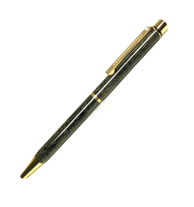 Sheaffer Targa Ballpoint Pen, Marble Grey & Gold, USA Made, No Box