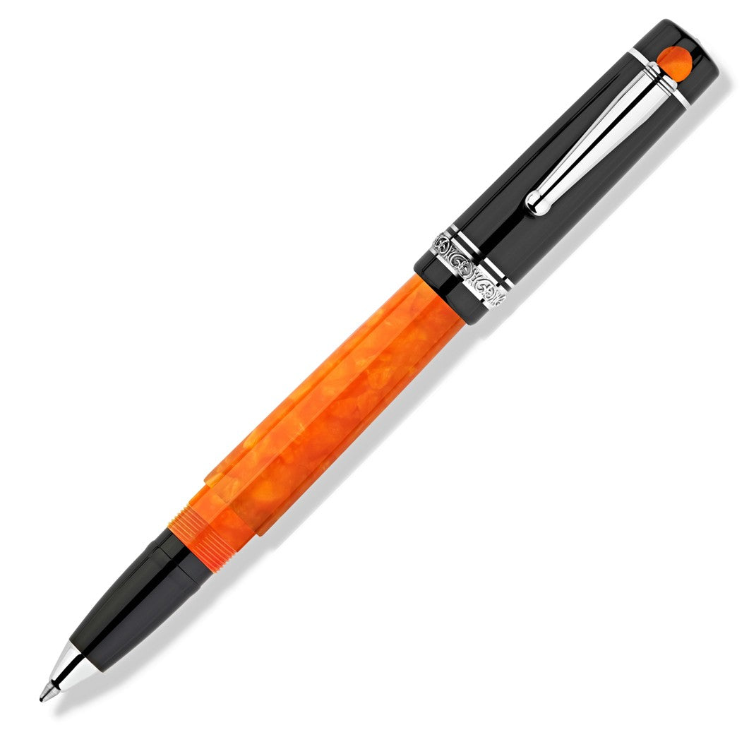 Delta WE 17 Lucky Charm Rollerball Pen, Original Black & Orange