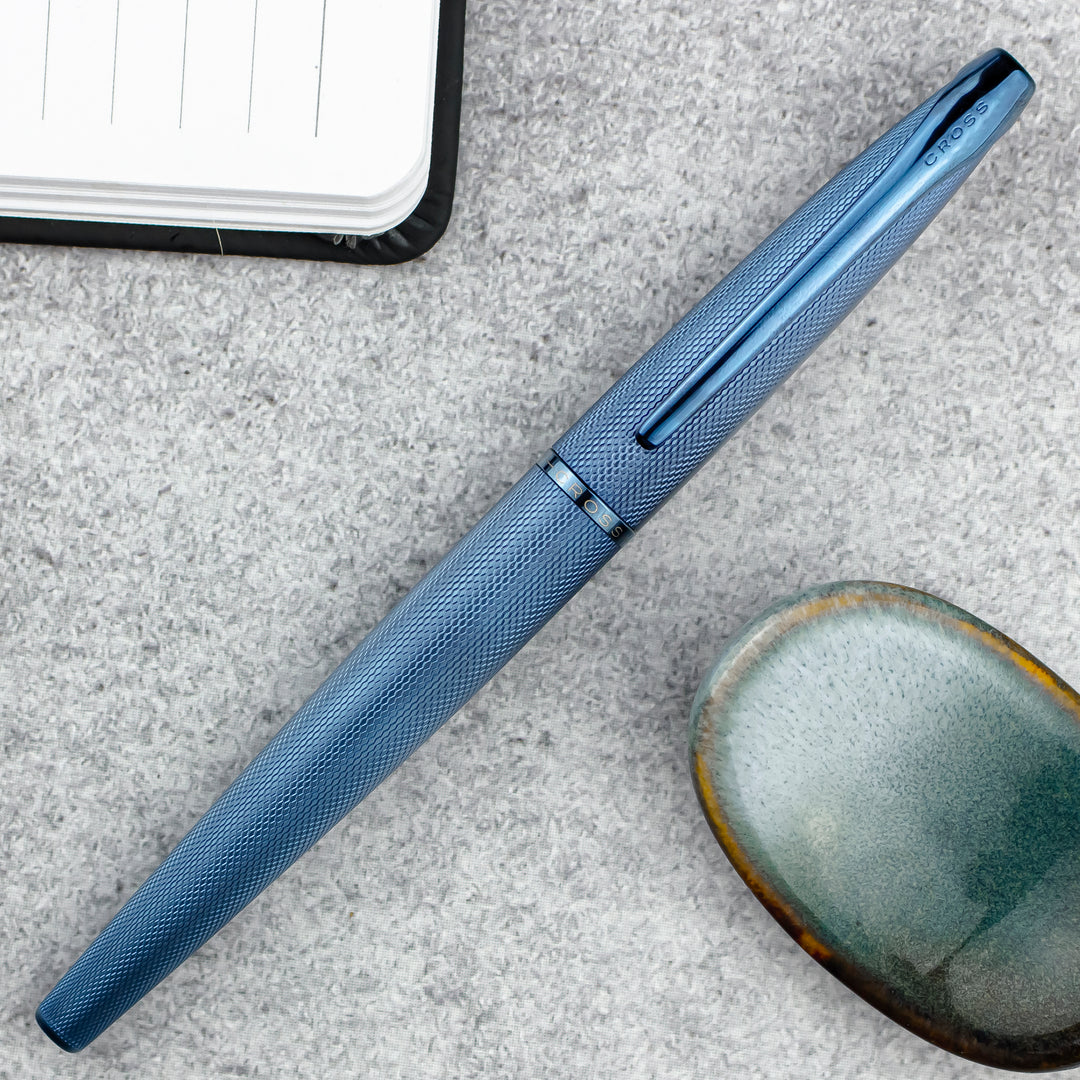 Cross ATX Fountain Pen, Matte Blue PVD