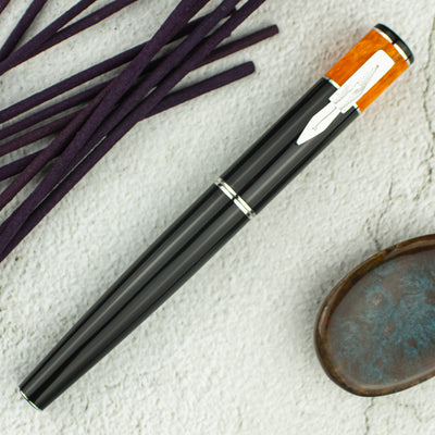 Delta Icon Orange/Black Fountain Pen
