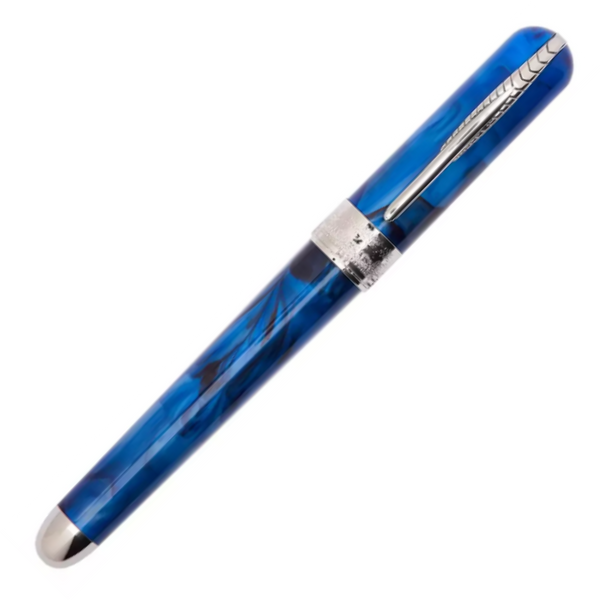 Pineider Avatar Compact Mini Fountain Pen, Blue Solidate