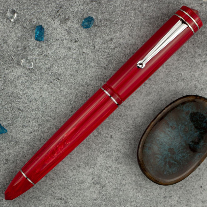 Delta Write Balance Red Fountain Pen