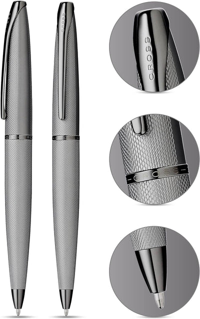 Cross ATX Ballpoint Pen, Brushed Matte Grey