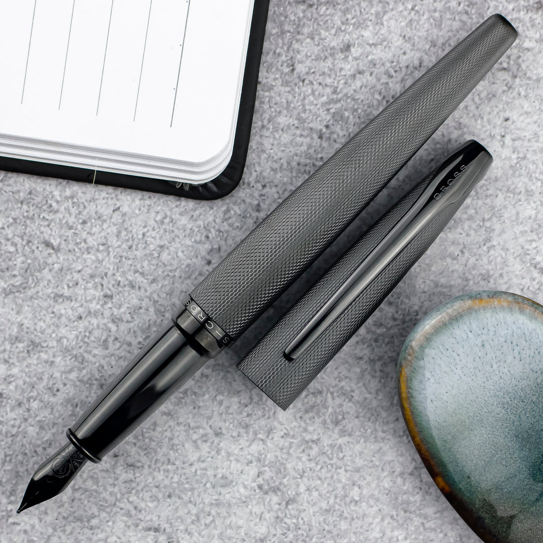 Cross ATX Fountain Pen, Brushed Black PVD