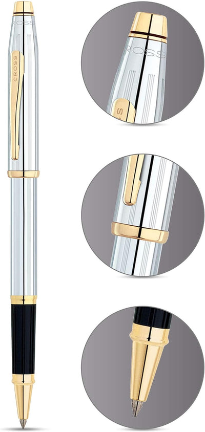 Cross Century II Rollerball Pen, Medalist Chrome & Gold