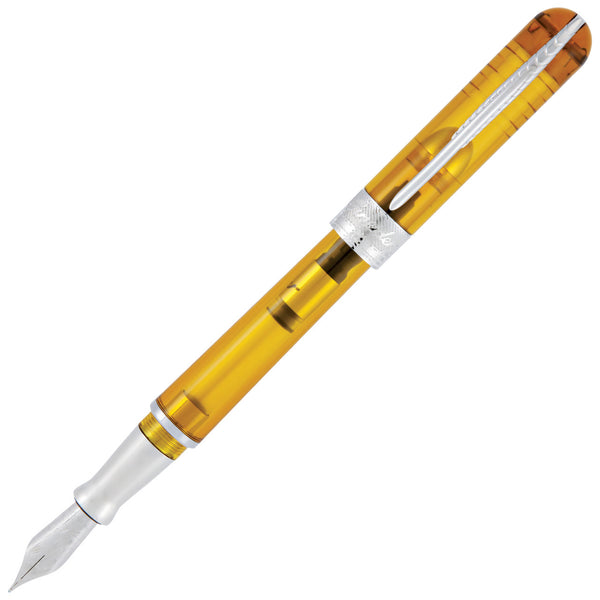 Pineider Avatar Ultra Resin Demo Fountain Pen, Amber