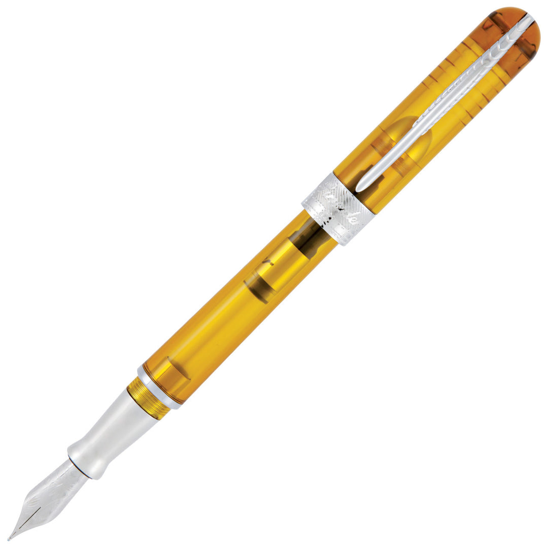 Pineider Avatar Ultra Resin Demo Fountain Pen, Amber