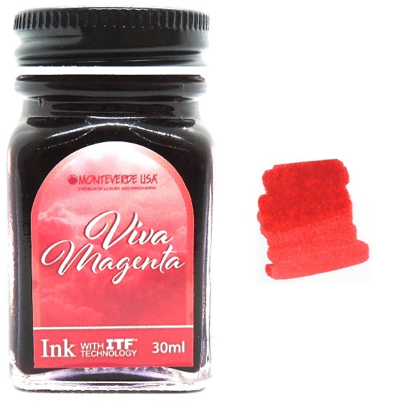 Monteverde 30ml Fountain Pen Ink Bottle, 2023 Color of the Year, Viva Magenta