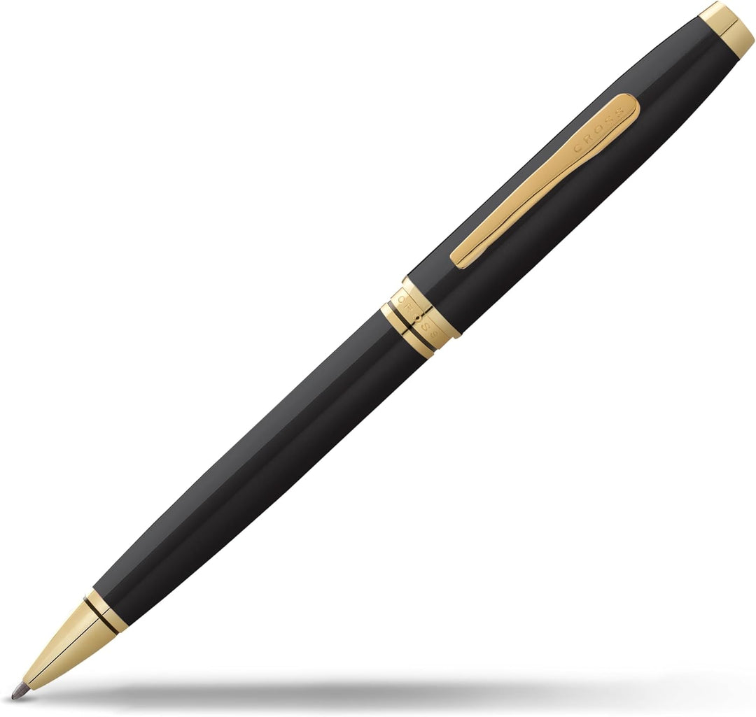 Cross Coventry Ballpoint Pen, Black Lacquer & Gold Tone