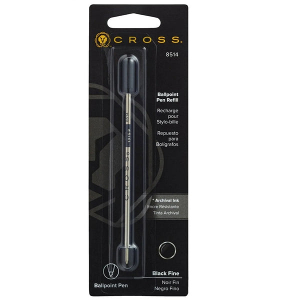 Cross Ballpoint Pen Refills, Black Fine, #8514