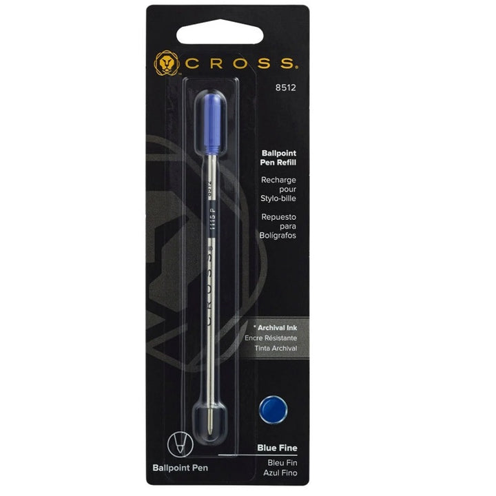 Cross Ballpoint Pen Refills, Blue Fine, #8512