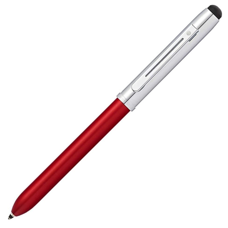 Sheaffer Quattro Multi-Function Ballpoint Pen & Stylus, Red & Chrome, No Box