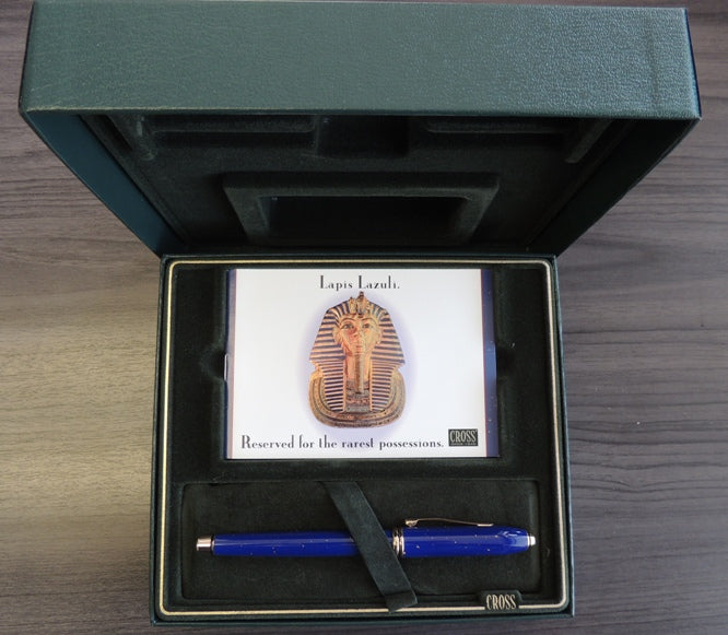 Cross Townsend Lapis Lazuli Fountain Pen, 18K Medium Nib