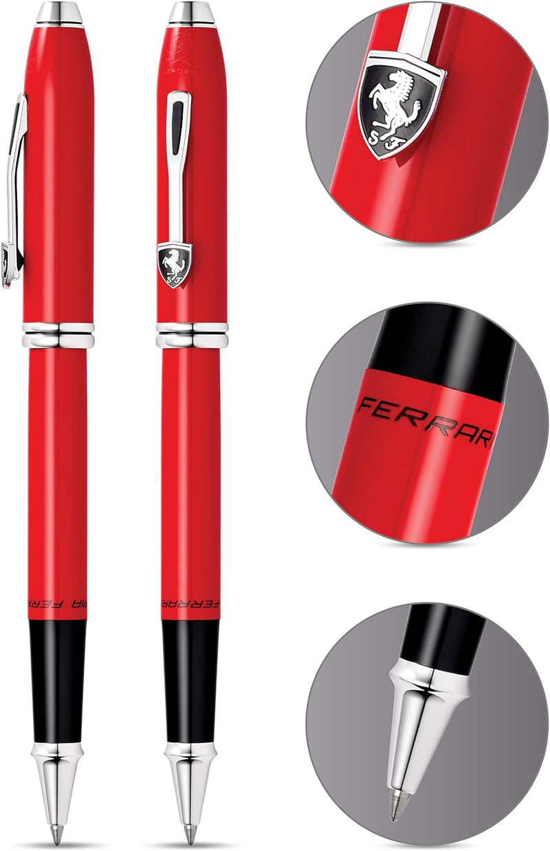 Cross Townsend Ferrari Rollerball Pen, Glossy Red, No Box