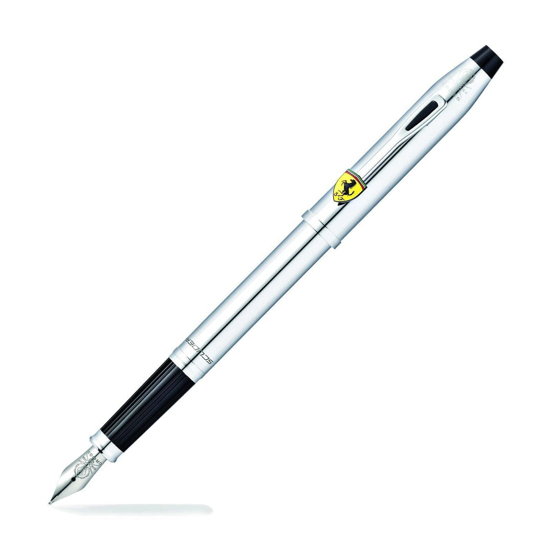 Cross Century II Ferrari Polished Chrome Fountain Pen, Medium, No Box