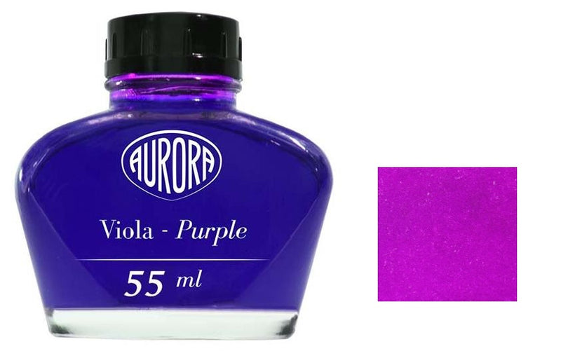 Aurora Fountain Pen Ink Bottle, 55ml, Purple