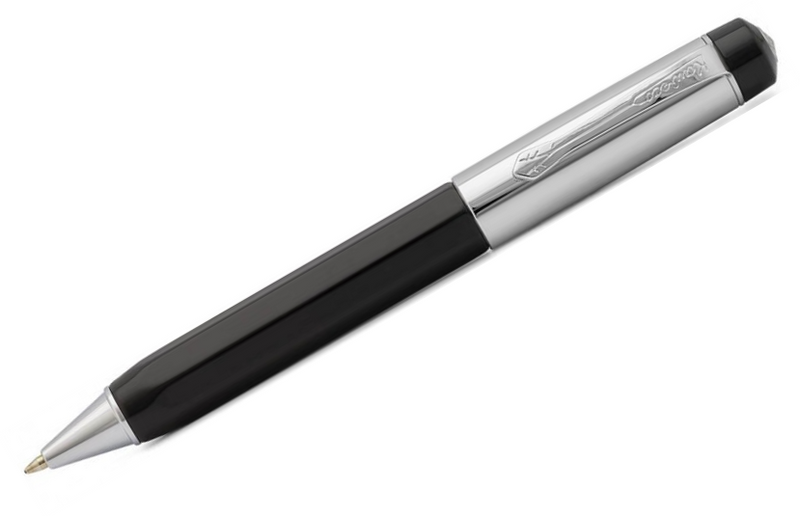 Kaweco Elite Ballpoint Pen, Black & Chrome