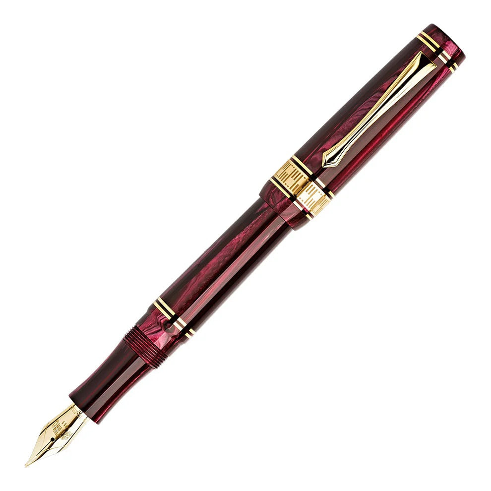 Nettuno Limited Edition Superba Ruby Celluloid Fountain Pen, 14k Nib