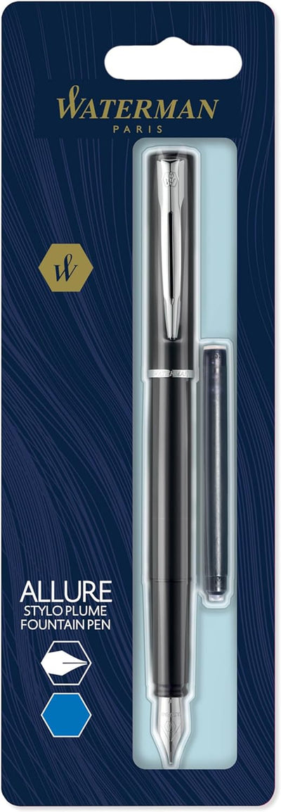 Waterman Allure Fountain Pen, Black Lacquer