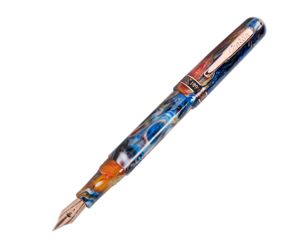 Conklin 1898 Misto Orange Fountain Pen, 14k Nib