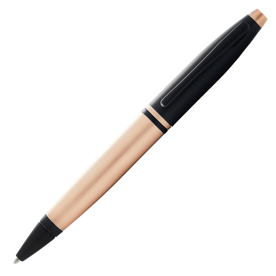 Cross Calais Ballpoint Pen, Brushed Rose Gold & Black