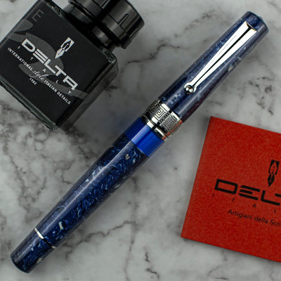 Delta Lapis Blue Celluloid Limited Edition 14K Fountain Pen