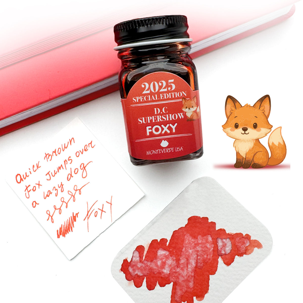 Monteverde Fountain Pen Ink Bottle, 2025 DC Supershow Foxy
