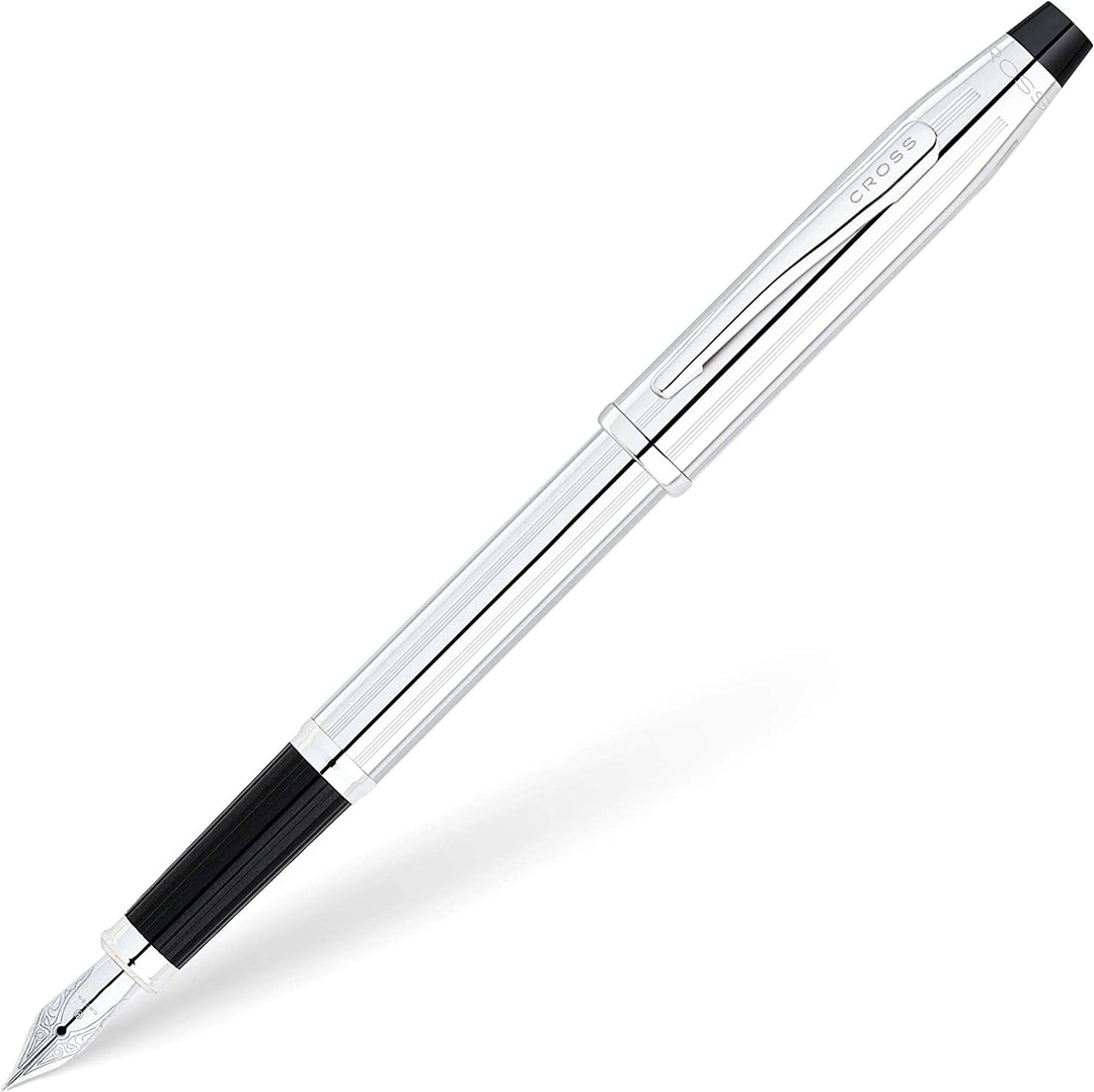 Cross Century II Fountain Pen, Polished Chrome, Medium Nib